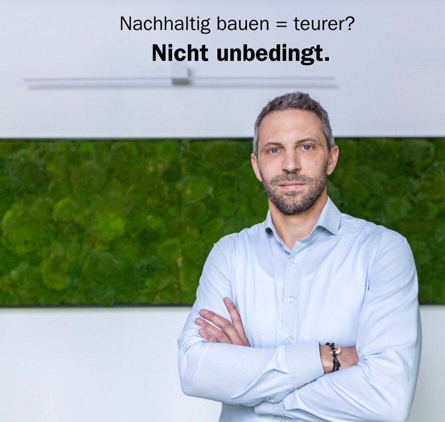 Porträt von Dr. Sebastian Pohl im Kontext nachhaltiges Bauen – Studie zu geringeren Herstellkosten eines Kalksandstein-Mehrfamilienhauses im Vergleich zur Holzbauweise nach DGNB-, BNG- und QNG-Standards