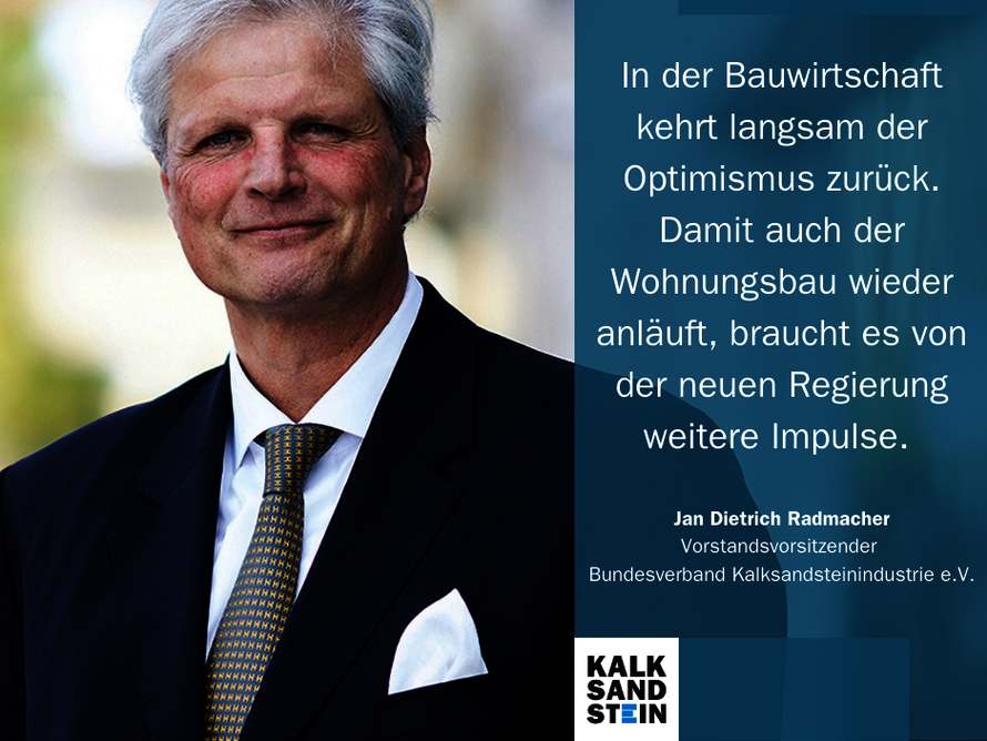 Jan Dietrich Radmacher, Vorstandsvorsitzender Bundesverband Kalksandsteinindustrie e.V.