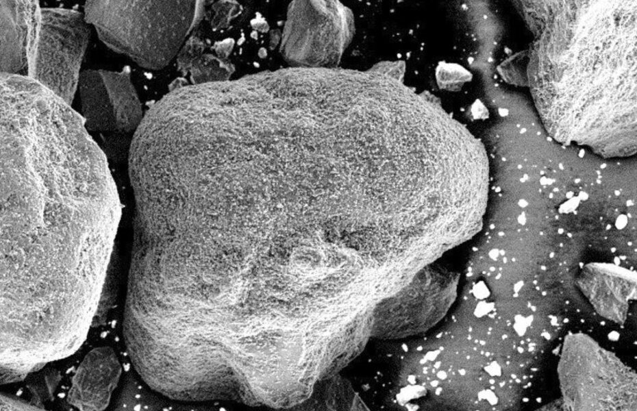 Sägeschlämme unterm Rasterelektronenmiskroskop