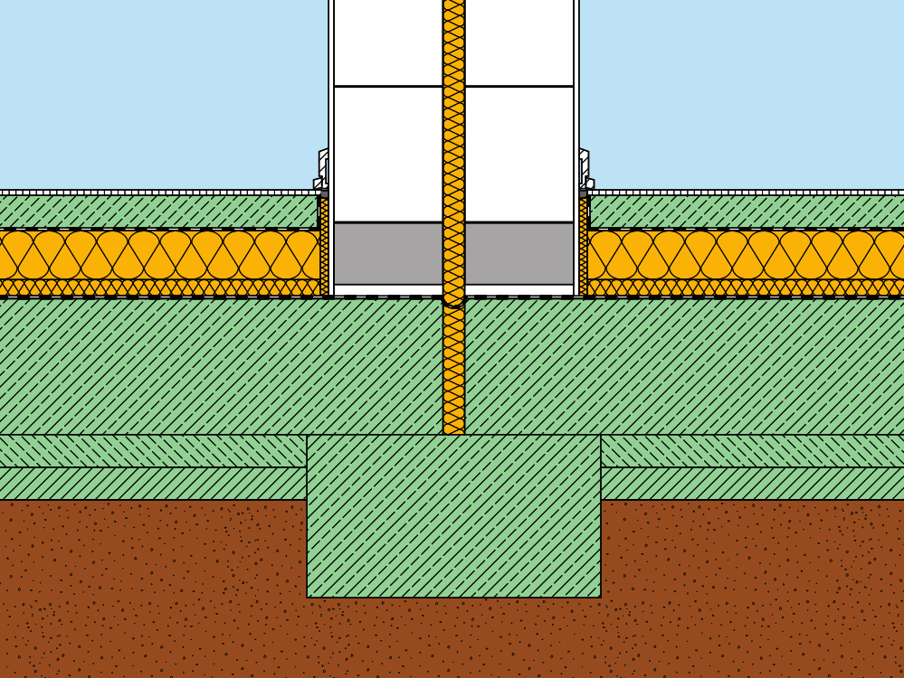 Detail gemeinsames Fundament